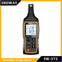 SNDWAY SW-572เทอร์โมไฮโกรมิเตอร์เครื่องวัดอุณหภูมิแบบดิจิตอลไฮโกรมิเตอร์2 In 1เซ็นเซอร์วัดอุณหภูมิความชื้นเครื่องวัดความชื้นกันน้ำ