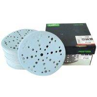 FESTOOL Garnet 6 Inch 48 Hole Sandpaper Round 17 Hole 150mm Flocking Self-adhesive Back Velvet Car Sanding Cleaning Tools