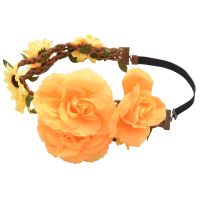 You Look So Beautiful Chrysanthemum Flowers Garland Headband Women Boho Beach Hairband Photo Accessory