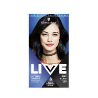 British Schwarzkopf Live สีย้อมผมครีมย้อมผมสีดำสีน้ำเงินเข้มจักรวาลสีฟ้าหมอกควันสีน้ำเงินมิ้นต์สีเทา