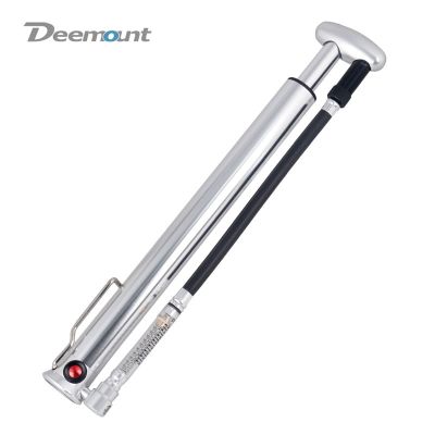 Deemount PMP-020 160PSI ปั๊มจักรยานขี่จักรยานยางลูกชั้น Inflator CNC Alloy Barrel W/ Bleeder เหยียบท่อ Presta Schrader วาล์ว