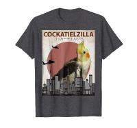 T-Shirt Katun Hitam Mode 2019 Populer Cockatiel Zilla | T-Shirt Cockatiel Lucu Untuk T-Shirt Baru Kakatoo Lovers S-4XL-5XL-6XL