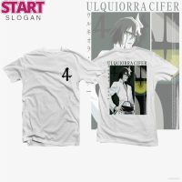 START เสื้อยืดแขนสั้นลําลอง พิมพ์ลายกราฟฟิคอนิเมะ Sam Bleach - Ulquiorra Cifer ทรงหลวม พลัสไซซ์