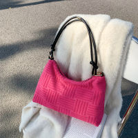 Casual Towel Material Large Tote Women Shoulder Bags Design Handbags Soft Plush Crossbody Bag Big Shopper Bag Female Purses 2022