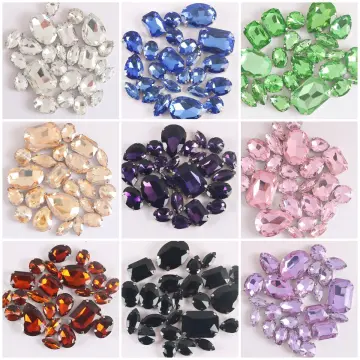 Drop Shape Beeds with Silver Setting 7x10mm ,10x14mm,13x18mm Sew on  Rhinestone for Dress DIY Stones and Crystals for Clothes