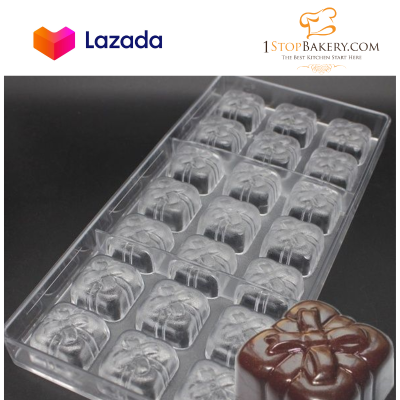 TTM POLY PC1036 Gift Box Chocolate Mold NR.24 / พิมพ์กล่องของขวัญ