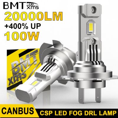 BMTxms  2Pcs Best Turbo H7 LED Bulbs with Fan CSP Chip High Power 100W 20000LM for Mercedes W211 W203 Car Headlight Head Lamp Bulbs  LEDs  HIDs