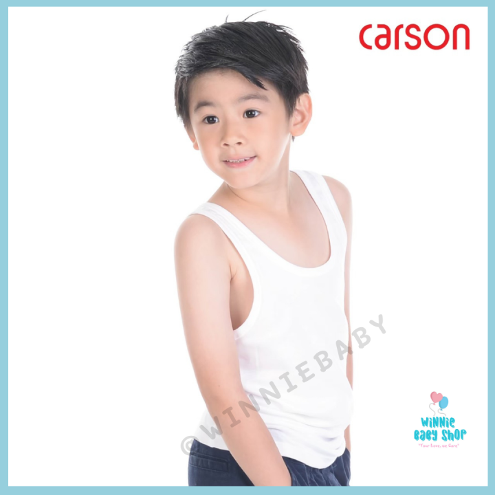 carson-เสื้อกล้ามเด็กผู้ชาย-สีขาว-100-cotton-usa-ของแท้-100-s-m-l-xl-2xl