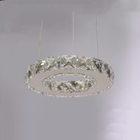 Modern Crystal LED Crystal Chandelier Crystal Lamp Lighting Fixture LED Circle Light Diameter 200mm Pendant