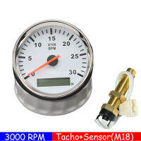 3K 4K 6K 8K RPM Tachometer Gauge พร้อม Tach Sensor REV Counter HourMeter 85Mm Tacho Gauge เบนซินดีเซลรถ12V 24V