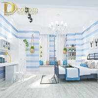 Pink Blue Beige Cream white 3D Stripe Baby Boys Bedroom Wallpaper Kids Rooms Wall Paper Child Papel de Parede