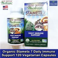 สารสกัดจากเห็ดออแกนิครวม 7 ชนิด Organic Stamets 7 Daily Immune Support 120 Vegetarian Capsules - Host Defense