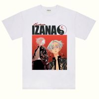 แขนสั้นโอเวอร์ไซส์เสื้อยืด ลาย Izana KUROKAWA HOMAGE SQUARE REVENGERSS-4XL  0A9K