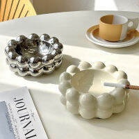 Cotton Candy เซรามิค Ashtray แบบพกพารถ Ashtray Anti-Fly Ash Modern Home ห้องนั่งเล่นอุปกรณ์สูบแฟนของขวัญ