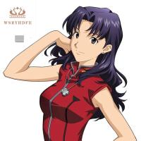 WSRYHDFE โซ่คอ Choker เครื่องรางเครื่องราง ของขวัญ EVA Katsuragi Misato ลูกปัด เครื่องประดับแฟชั่น โซ่กระดูกไหปลาร้าผู้หญิง สร้อยคอไขว้ สร้อยคอสไตล์เกาหลี