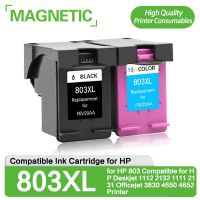 สำหรับ HP803 803XL หมึก HP ตลับหมึกสำหรับ HP เข้ากันได้กับ HP Deskjet 1112 2132 1111 2131 Officejet 3830 4650เครื่องพิมพ์4652