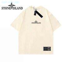 Stone Island Little Red Book Stoneisland Tide Brand Cotton Printed Short-Sleeved T-Shirt Men And Women Loose Couple Ins