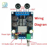 บอร์ดเครื่องขยายเสียง Tpa3116d2ช่องดิจิตอลแบบคู่2*50W Dc 4.5-27V เครื่องขยายเสียงเครื่องเสียงสตอริโอสองช่อง50W 50W