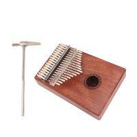 17 Keys Kalimba เด็กเริ่มต้นการฝึกที่น่าสนใจ17-คีย์นิ้วเปียโน H เสาเครื่องกระทบ