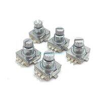 【YF】☏☎✢  5pcs EC11 Encoder Code With Push 30 Position SMD 5pin Handle Length 9mm Plum Shaft