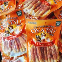OYATSU (โอยะสึ) ไก่สไลด์นิ่ม/ไก่พันสติ๊กรสชีส/พันหนังนิ่ม/ไก่+ปลาพันสติ๊กรสชีส ขนมสำหรับสุนัขทุกสายพันธุ์