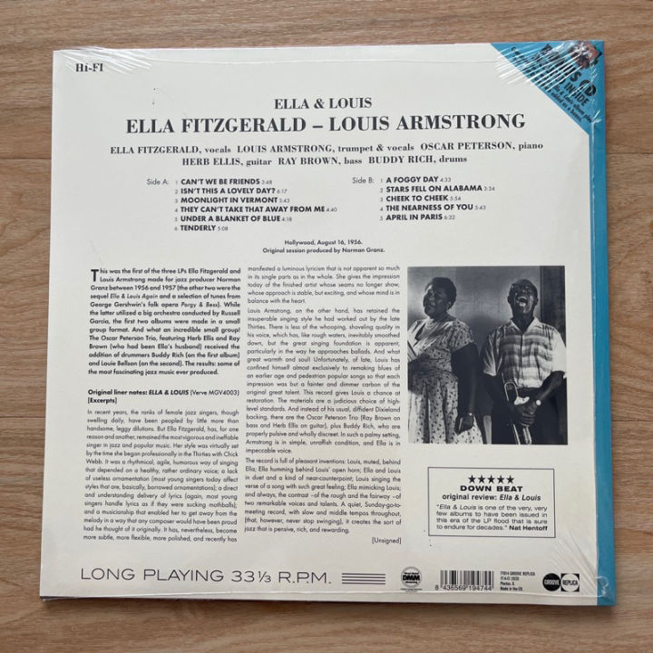 แผ่นเสียง-ella-fitzgerald-amp-louis-armstrong-ella-and-louis-vinyl-lp-album-bonus-cd-edition-แผ่นเสียงมือหนึ่ง