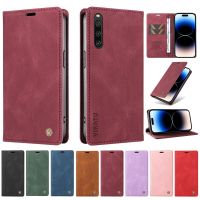 กระเป๋าสตางค์หนังแบบหรูหราปกป้องเคสสำหรับ SONY Xperia 10-4 5 1 IV Xperia10 V Xperia1-4 Xperia5IV 1 Iii 10III เคสแบบพับปิดได้แม่เหล็ก