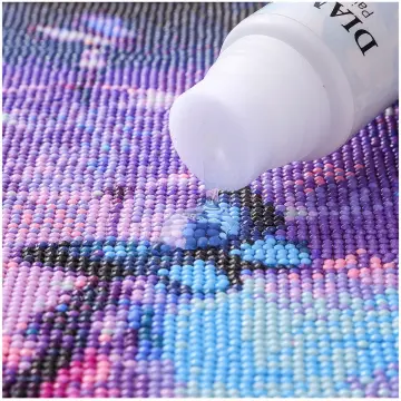120ml Diamond Painting Sealer Diamond Mosaic Cross Stitch Kits Glue for  Shine Effect Diamond Painting Accessories Home Decor