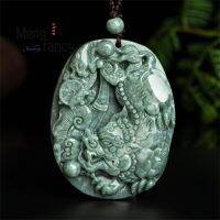 ธรรมชาติ Jadeite สรรหาความมั่งคั่ง Ruyi Pixiu จี้ Charms แฟชั่นผู้ชายผู้หญิง Amulet Mascots เครื่องประดับ Fine หรูหราวันหยุดของขวัญ