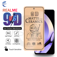 กระจกเทมเปอร์ด้าน9D ชนิดเคลือบเพื่อความอ่อนโยนสำหรับ OPPO Realme 10 9 9i 8 8S 8i 7 7i 6 6i 5 5 5S 5i Pro + 5G ฟิล์มปกป้องหน้าจอ