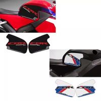 แผ่นรองด้านข้างสำหรับฮอนด้า CBR600RR สติกเกอร์ป้องกันถังน้ำมันรถจักรยานยนต์2013-2017ที่ยึดเข่ารูปลอกกันลื่น