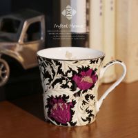 Tasse en céramique de style nordique grande capacité thé de laprès-midi anglais personnalité littéraire tasse à café créative pour la maison nouveau