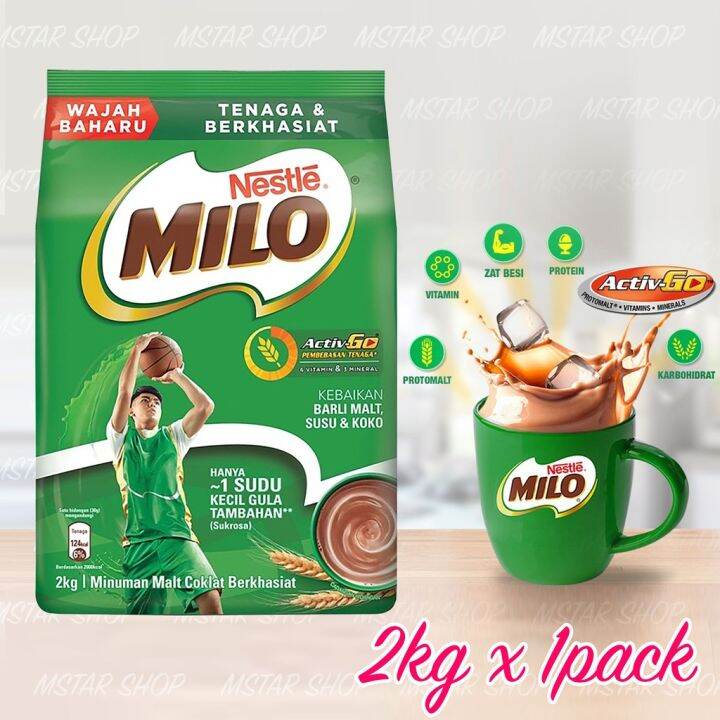 Nestle Milo (Original) Activ-Go Chocolate Malt Powder Nestle MILO 2kg ...