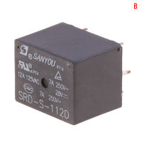 Haidianzi รีเลย์7A ไฟฟ้า12V DC SRD-S-105 112 124DM 5 Pin RSD 1ชิ้น