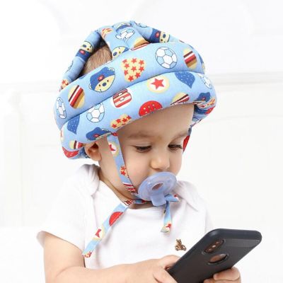 Baby Head Protector Hats Toddler Crash Helmet Cotton Breathable Adjustable Kids Safety Caps Walking Helmet