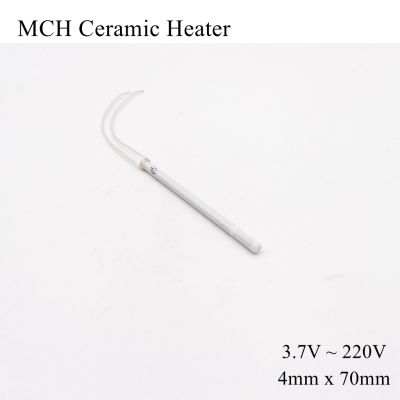 φ 4mm x 70mm 5V 12V 110V 220V MCH High Temperature Ceramic Heater Tube Alumina Electric Heating Rod Duct Pipe HTCC Metal Dry