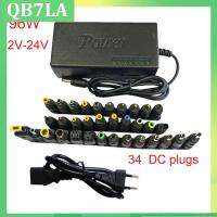 96W 12V 24V Adjustable power supply Charger 34 connector head Universal battery Adapter For Laptops QB7LA Shop