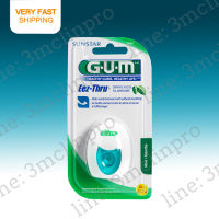 ถูกสุด GUM Eez-Thru กัม อีซี่-ทรู ไหมขัดฟัน เส้นแบนแบบซาติน 40m ใช้ดี