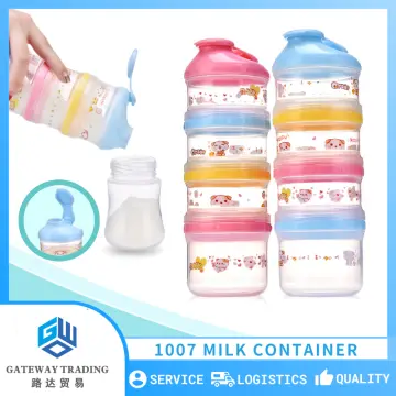 3 Layer Baby Formula Milk Storage Bear Infant Portable Milk Powder