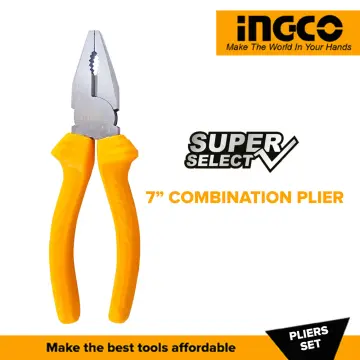 INGCO Pliers Tool Set, 3pcs Large Plier Set, 9.5 Inch Combination Pliers, 7  Inch