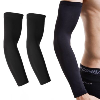 1 Pair Sports Arm Cover Outdoor Essentials UV Sun Protection Compression Black Guard Men Women Basketball Golf Cooling Sleeve Sleeves