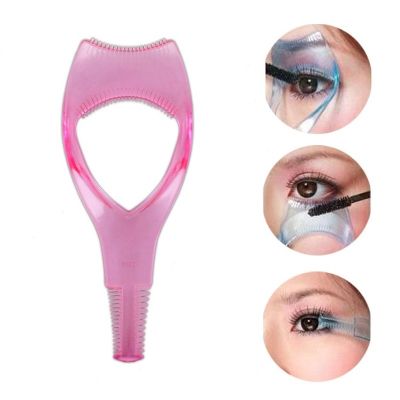 ♚ Eyelash Tools 3 in 1 Makeup Mascara Shield Guard Curler Applicator Comb Guide Card Makeup Tool Beauty Cosmetic Tool Dropship