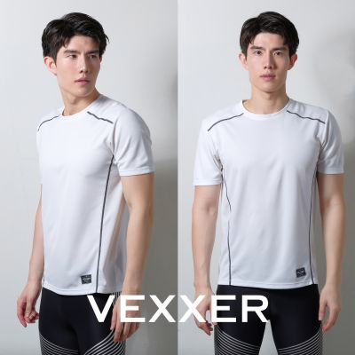 Vexxer Running Shirt X01 - สีขาว เสื้อกีฬา แขนสั้น เสื้อยืด เสื้อวิ่ง ออกกำลังกาย
