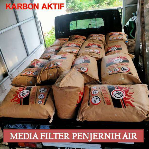 Karbon Arang Tempurung Kelapa Aktif 20 Kg Media Filter Penjernih Air