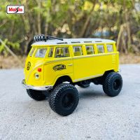 Bburago 1:43 Volkswagen Van Samba 4X4 big feet modified version alloy die-casting car model toy collection gift