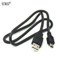 อะแดปเตอร์สายเคเบิลชาร์จข้อมูล Usb 2.0ตัวผู้ไปยังมินิ5ขา B สาย2ft สายเคเบิลข้อมูลอุปกรณ์เสริม Usb ยาว60/100ซม. สีดำที่ดีที่สุด