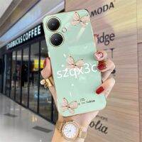 เคสโทรศัพท์ล่าสุดสำหรับ VIVO Y27 Y78 Y36 Y77 V27 V27e Y02T Y02 Y02A V25e V25 Pro 5G 2023เคสโทรศัพท์แฟชั่นเคสคริสตัลสติกเกอร์ติดผนังตกแต่งห้องด้วยไฟฟ้าขอบป้องกันทุกแพ็คเคส VIVO ปลอกอ่อน Y78