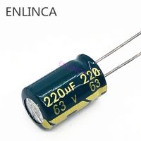 20pcs/lot T06 high frequency low impedance 63v 220UF aluminum electrolytic capacitor size 10*17 220UF 20%