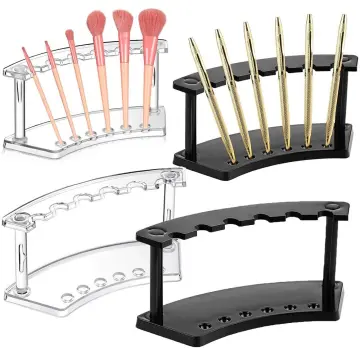 Acrylic Transparent Pen Holder Display Stand Multifunctional Pen Display  Stand 6/12-Slots Eyebrow Pen Stand Makeup Brush Rack