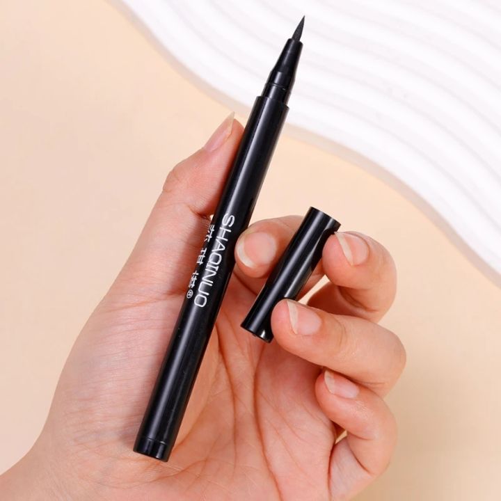 riasan-korea-อายไลเนอร์ของเหลวที่กันน้ำสำหรับปากกาขนตาล่างสีดำที่เขียนขอบตายาวนานแห้งง่ายสำหรับผู้หญิง